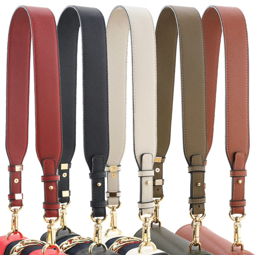 

Women Vintage Adjustable PU Leather Crossbody Wide Shoulder Strap Replacement Bags Strap Shoulder Bag Parts Handbag Strap