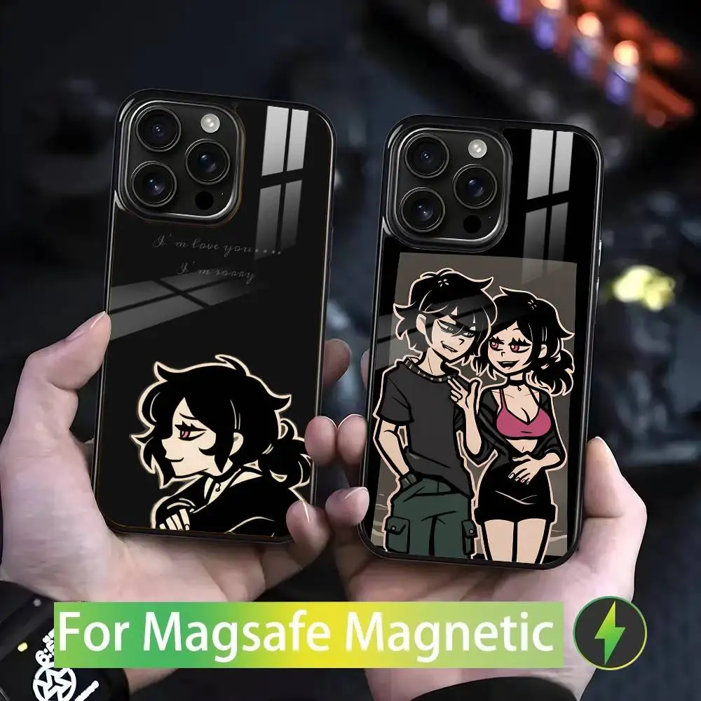 

The Coffin of A-Andy and L-Leyley For iPhone 17,16,15,14,13,12,11,Pro,Max,Plus,Mini,SE4,E Magnetic Magsafe Wireless Charging