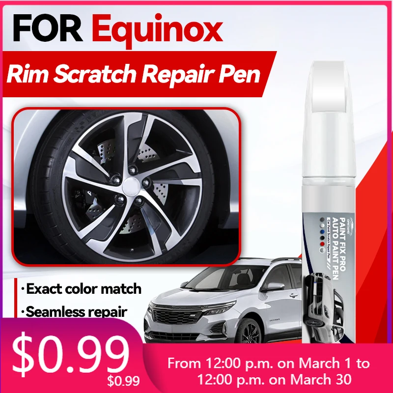 Car Accessories For Chevrolet Equinox 1990-2026 Paint Repair Pen Touch Up Scratch Remover DIY Auto Accessories Black W