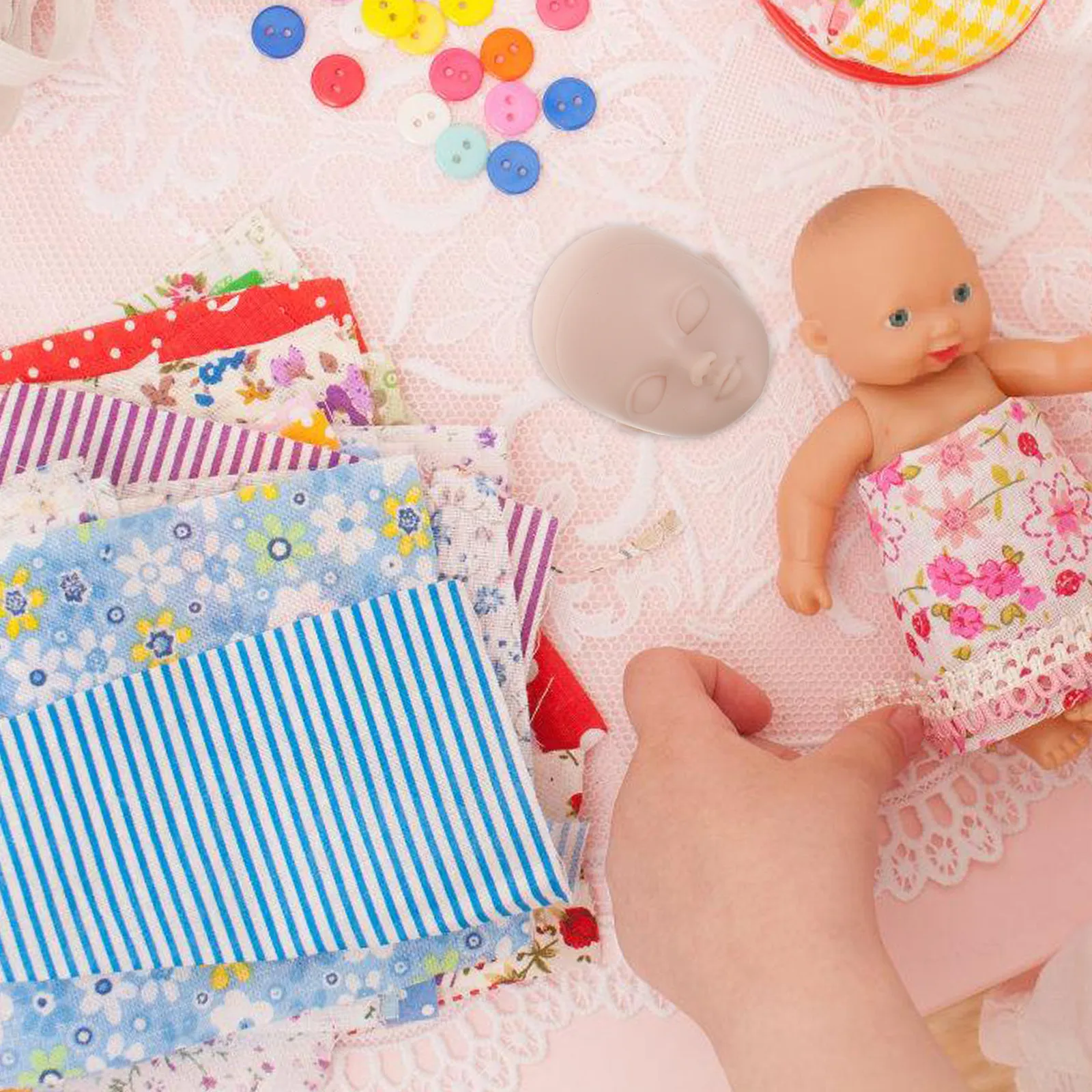 

4Pcs Makeup Practice Heads Replacement Parts Smooth Surface Mannequin Heads for Lash Extension Hairstyling DIY Craft Making