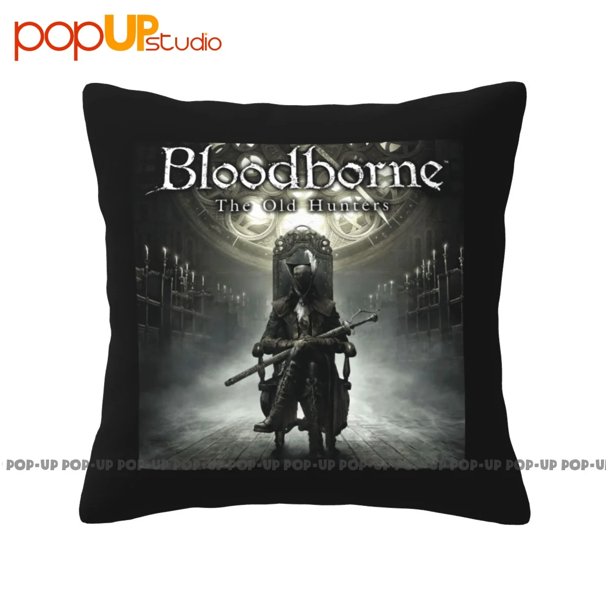 Cozy Bloodborne Game Pillowcase Throw Pillow Cover Vintage Soft Skin Pattern Decor