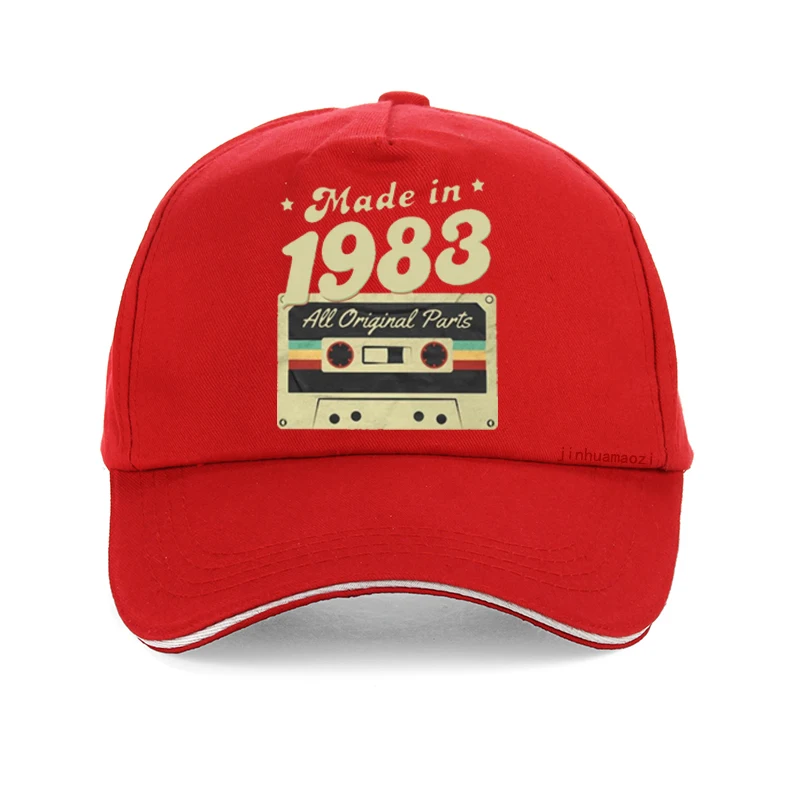 قبعة بيسبول Vintage للرجال والنساء ، نمط الهيب هوب ، قبعات الغولف الصالة الرياضية قابل للتعديل ، Gorro مضحك ، المحرز في 1983 ، الصيف