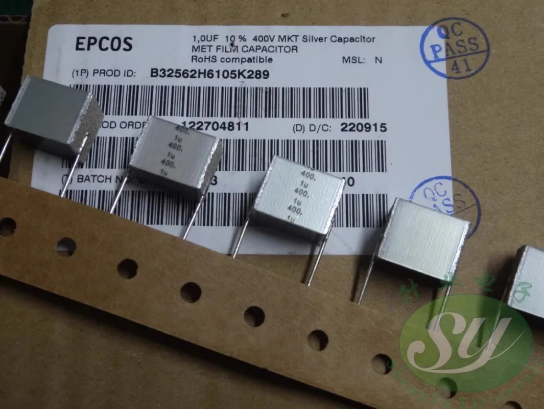 

5PCS EPCOS 1.0uf/400v 1u0 1uf 105 New 10% layer cake capacitor B32562H6105K28