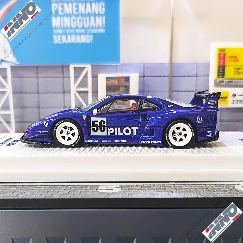 INNO car model 1/64 LBWK number 56 F40 Tokyo Auto Salon 2024 edition car model simulation ornament boy collection birthday gift