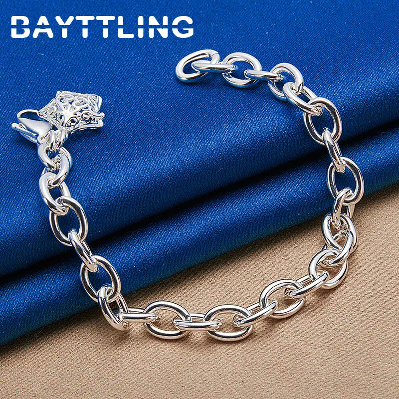 

Original 925 Sterling Silver Bracelet 8 Inches Openwork Star Pendant For Women Wedding Charm Party Fashion Jewelry Bracelet