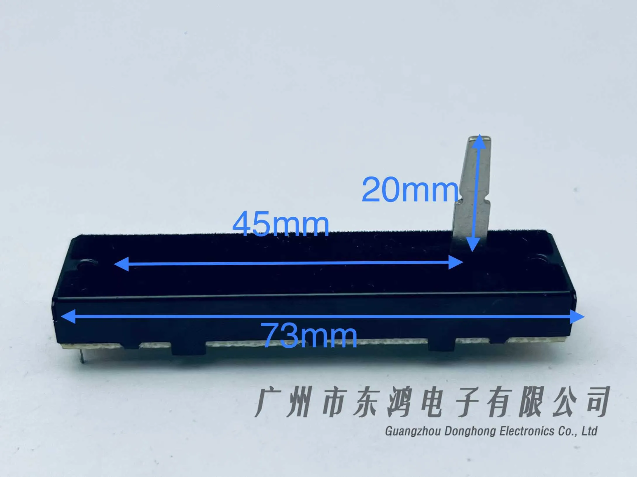 Taiwan ALPHA RA45D2 orbital double direct-slip potentiometer 73MMB10K*2 axis length 20MM