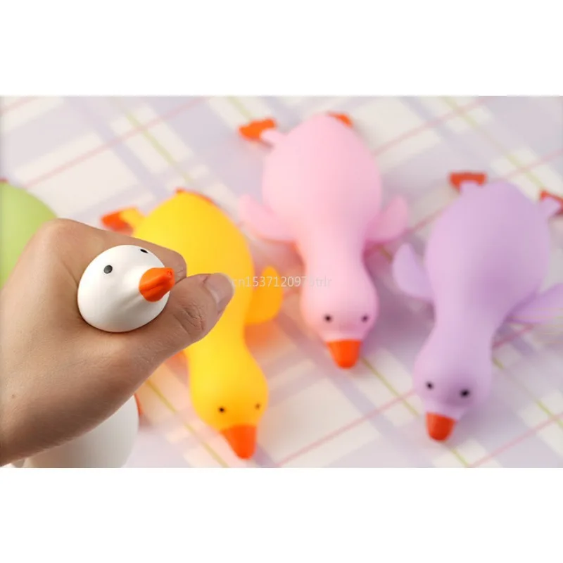 Dzieci antystresowe kaczki zabawki do ściskania gęś śliczne Kawaii zwierzęta Vent zabawki dla dzieci dorośli dekompresja rozciągliwe zabawki dla dzieci