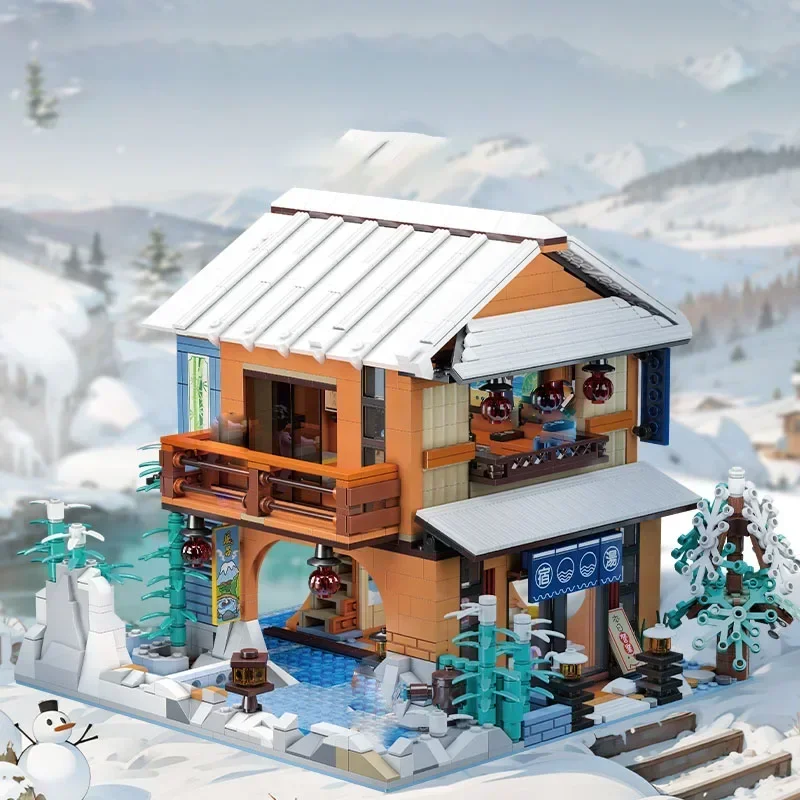 Creatieve 61006 Stad Japanse Stijl Assortiment Eengezinsvilla Bloemenhuis Bouwstenen Architectuur Bakstenen Speelgoed Voor Kid Geschenken