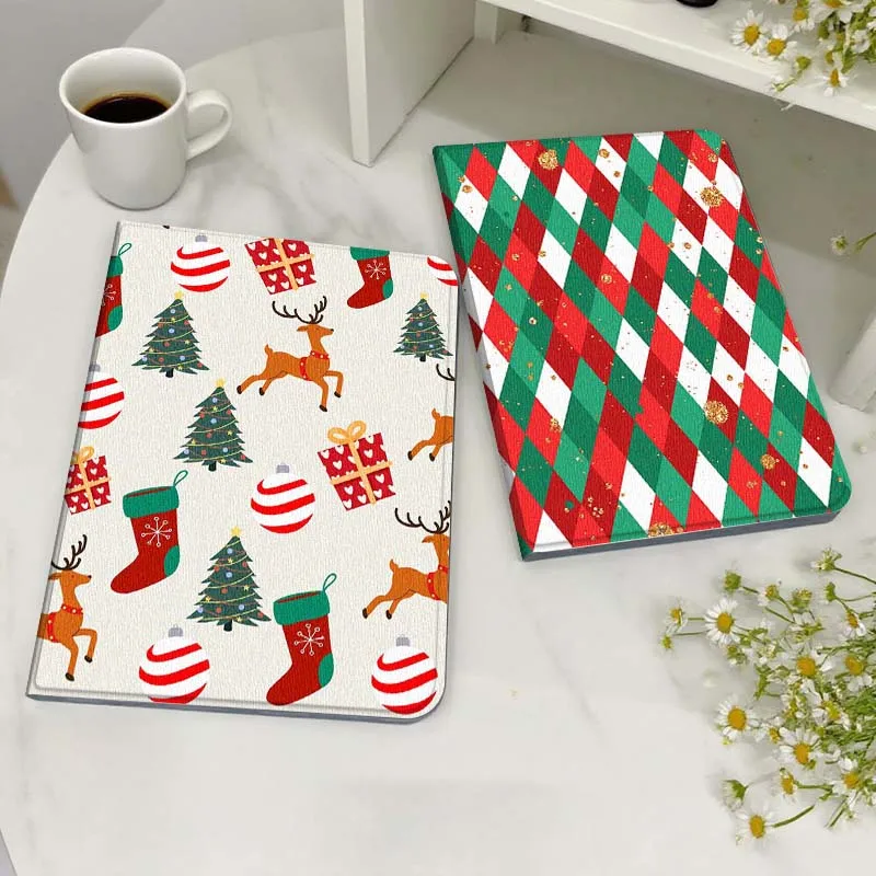 

Christmas Classic Pattern For Huawei MediaPad MatePad M5 M6 11 12 X SE T10 T10s 2 C5e T5 Pro Lite Air 11.5 Inch Tablet Case