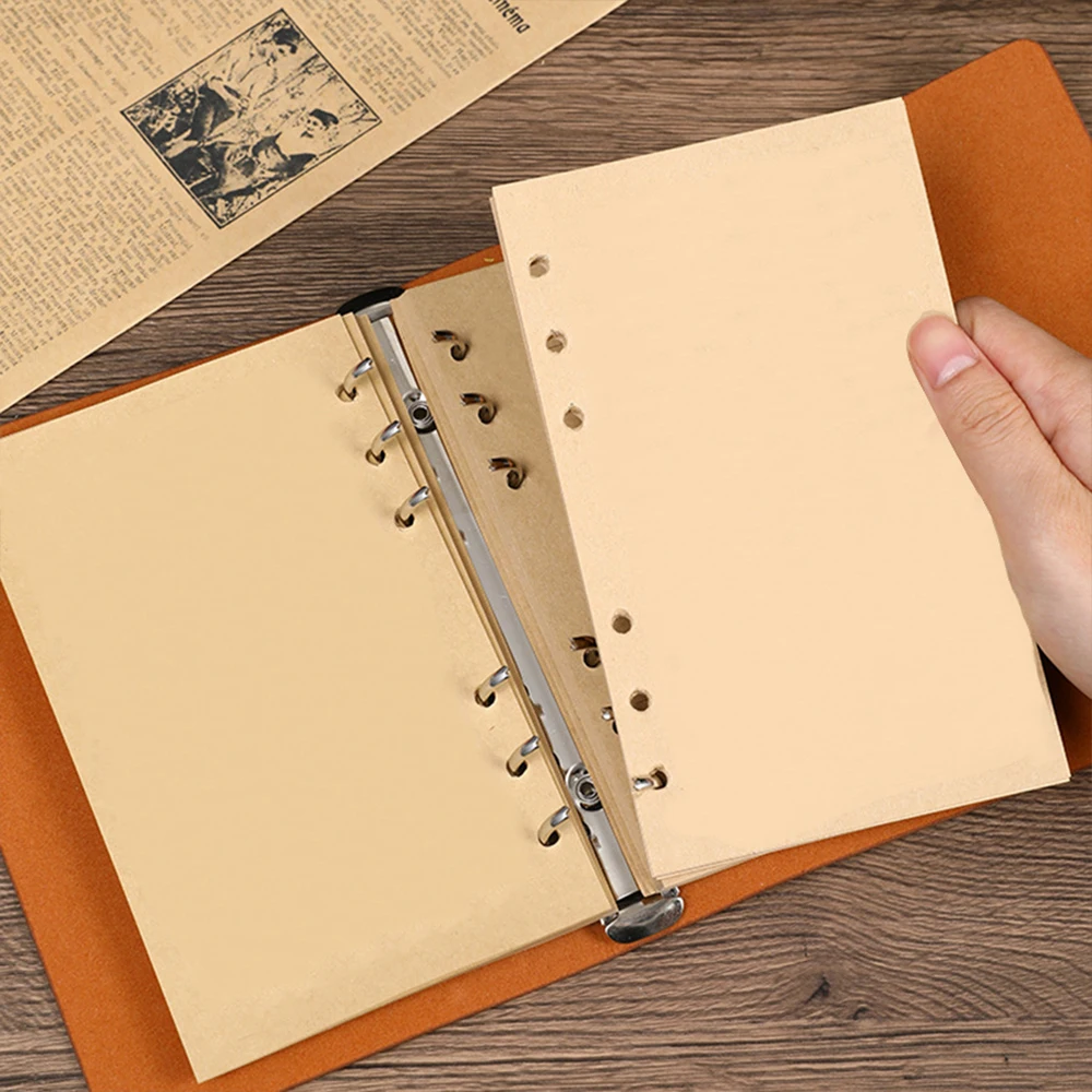 Customized name: A6 Maple Leaf Retro Diary Book Travel Notebook Portable Notebook Leather Paper Storage