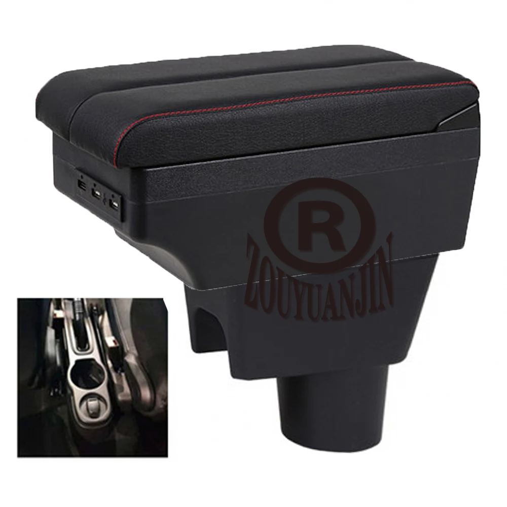 

For Nissan Terrano Armrest Box Retrofit Parts Center Console Special Storage Space Car Elbow Rest with USB Cup Holder