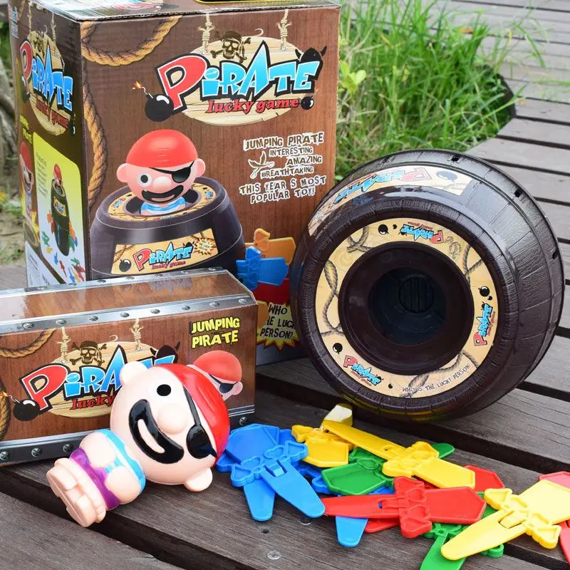 面白い海賊樽おもちゃの剣突きジャンプ海賊ゲームボード子供ハロウィンおもちゃ親子インタラクティブおもちゃ子供男の子向け