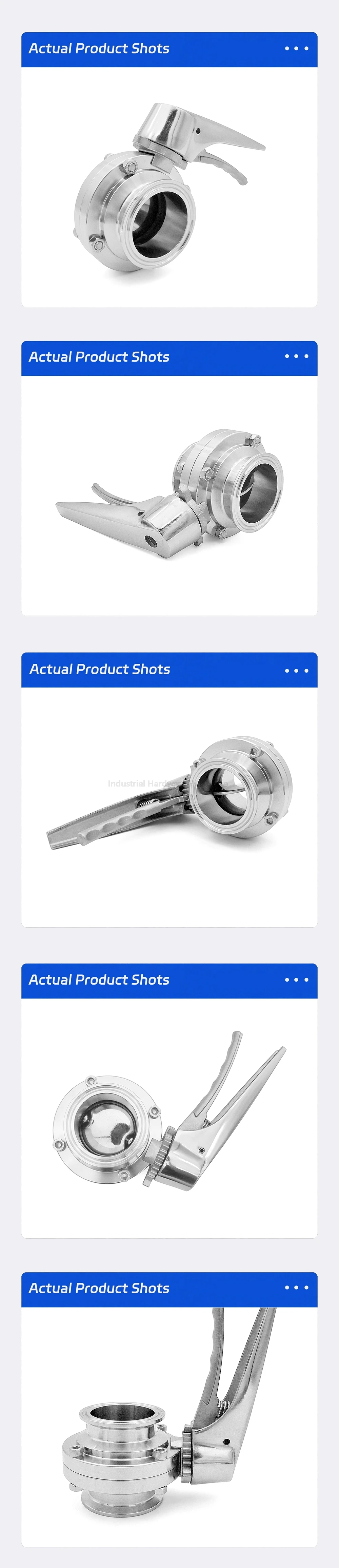 Sanitär-Tri-Clamp-Absperrklappe aus Edelstahl 304, Quetsch-Auslösegriff, 3/4"-4" Außendurchmesser, Durchflusskontrollventil für Milchprodukte und Brauen – Detail 14