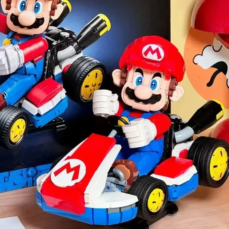 HEIßER SPIELZEUG 72037maliao Kart Modell Bausteine Klassische Spiele Racing Montage Bausteine Spielzeug Geburtstag Geschenke