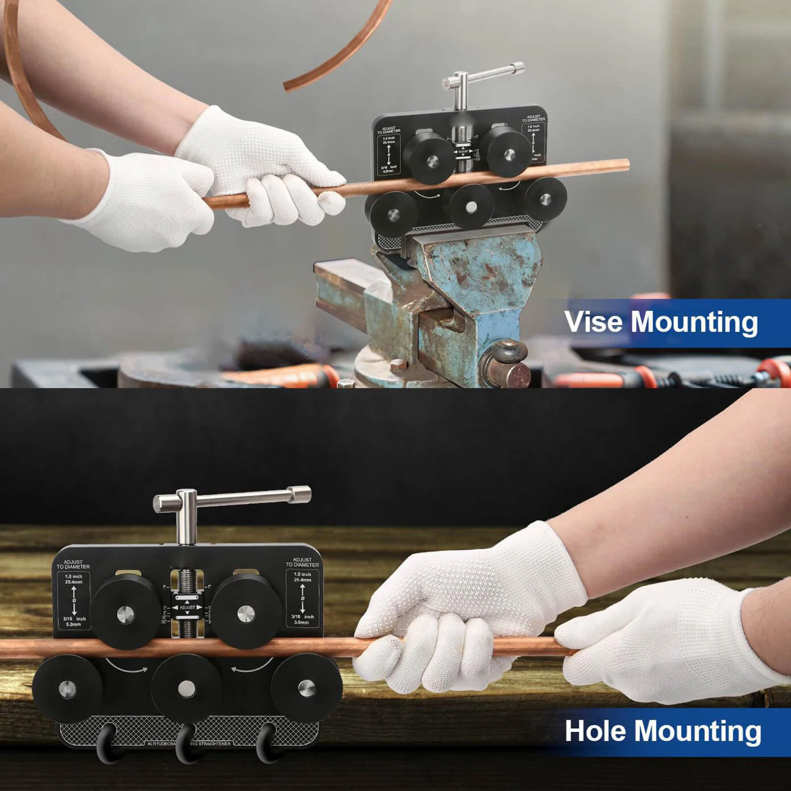 أداة استقامة لأنابيب 3/16-1 بوصة خط الوقود مكواة فرد خط الفرامل أنابيب مستقيم خط الفرامل الوقود #5