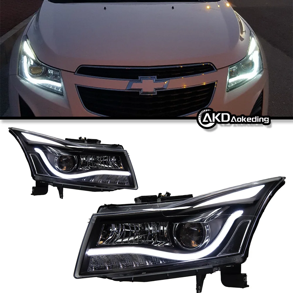 AKD Car Styling Head Lamp for Chevrolet Cruze LED Headlight 2009-2016 Audi-Design LED DRL Hid Bi Xenon Auto Accessories