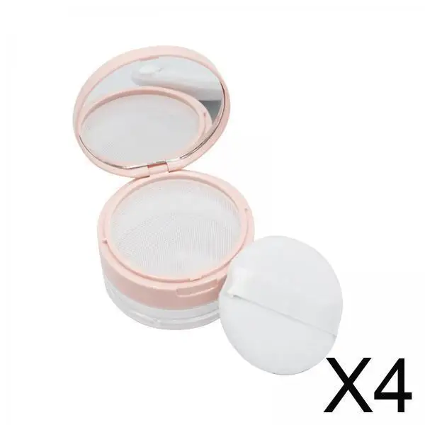 

Makeup Powder Compact Container 20g Large Capacity Plastic Refillable Box for Translucent Setting Powder Travel