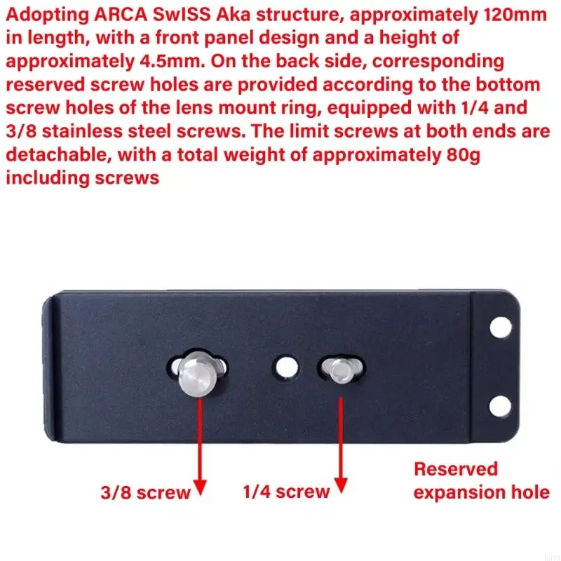 لوحة إطلاق سريعة R91A لعدسة RF 200-800mm لتربيز ARCA متوافق