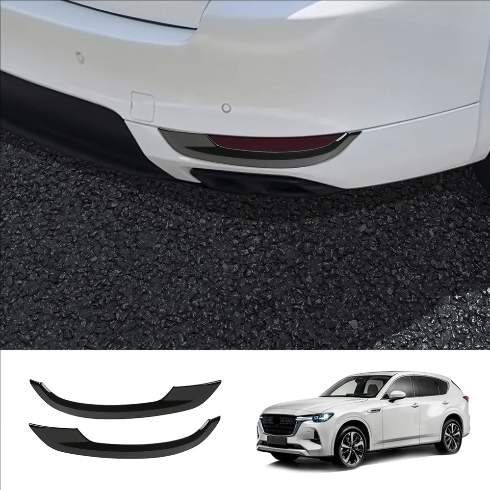 For Mazda CX-60 CX60 2022 2023 2024 RHD LHD Exterior Decoration Rear Foglight Cover Trim Fog Light Decoration Strip Accessories
