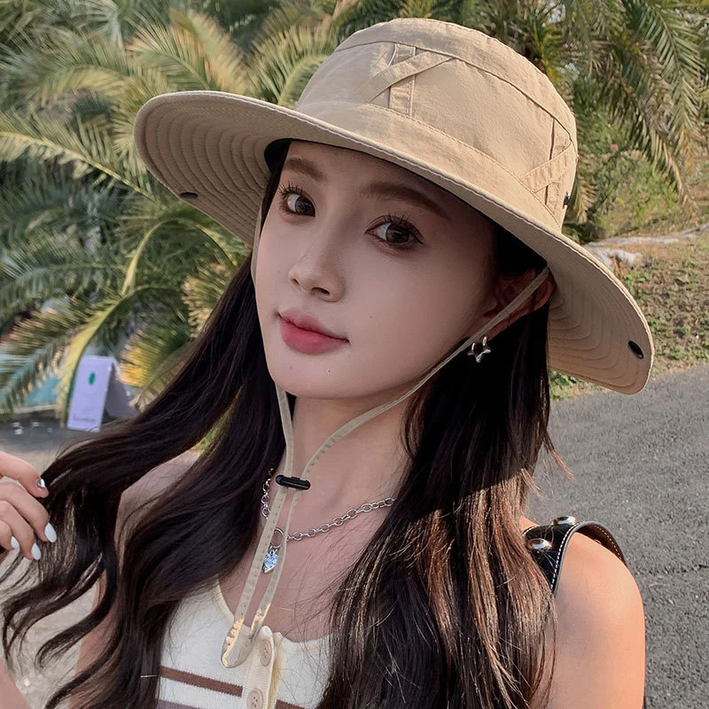 100% 나일론 봄/여름 큰 처마 통기성 양산 어부 모자 남성용 선 스크린 태양 모자 낚시 모자