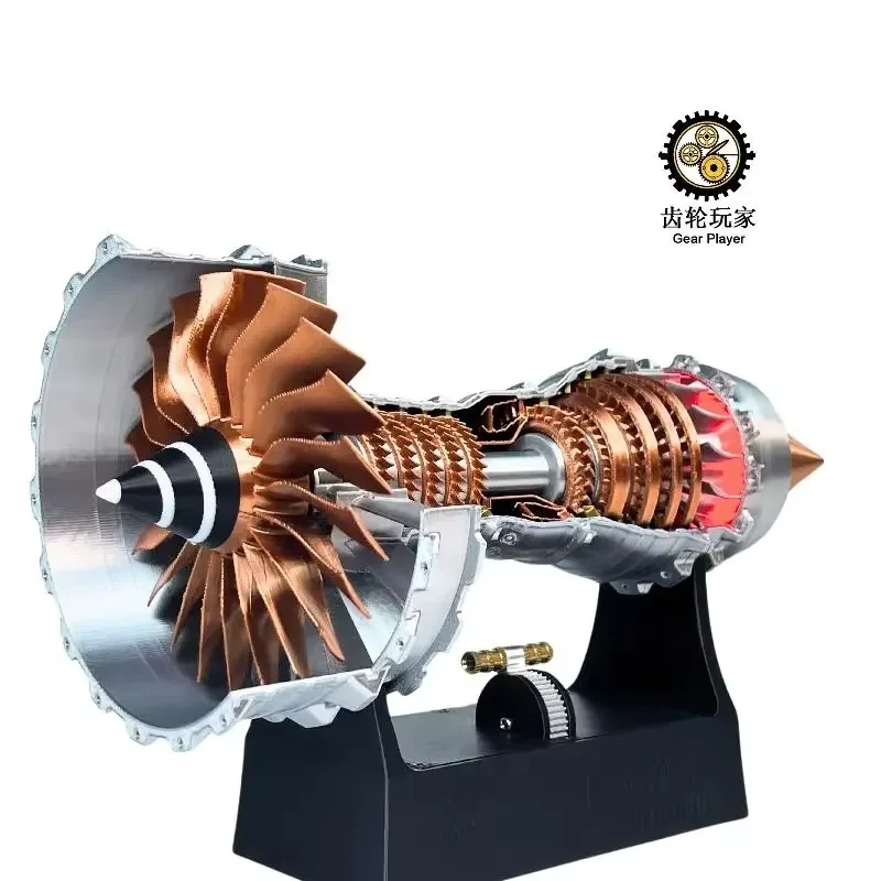 TR900 Super Turbofan Engine Model Kits Brushless Motor Function Fan Electric Buffer 3D Printing Process Boutique Collection Toys