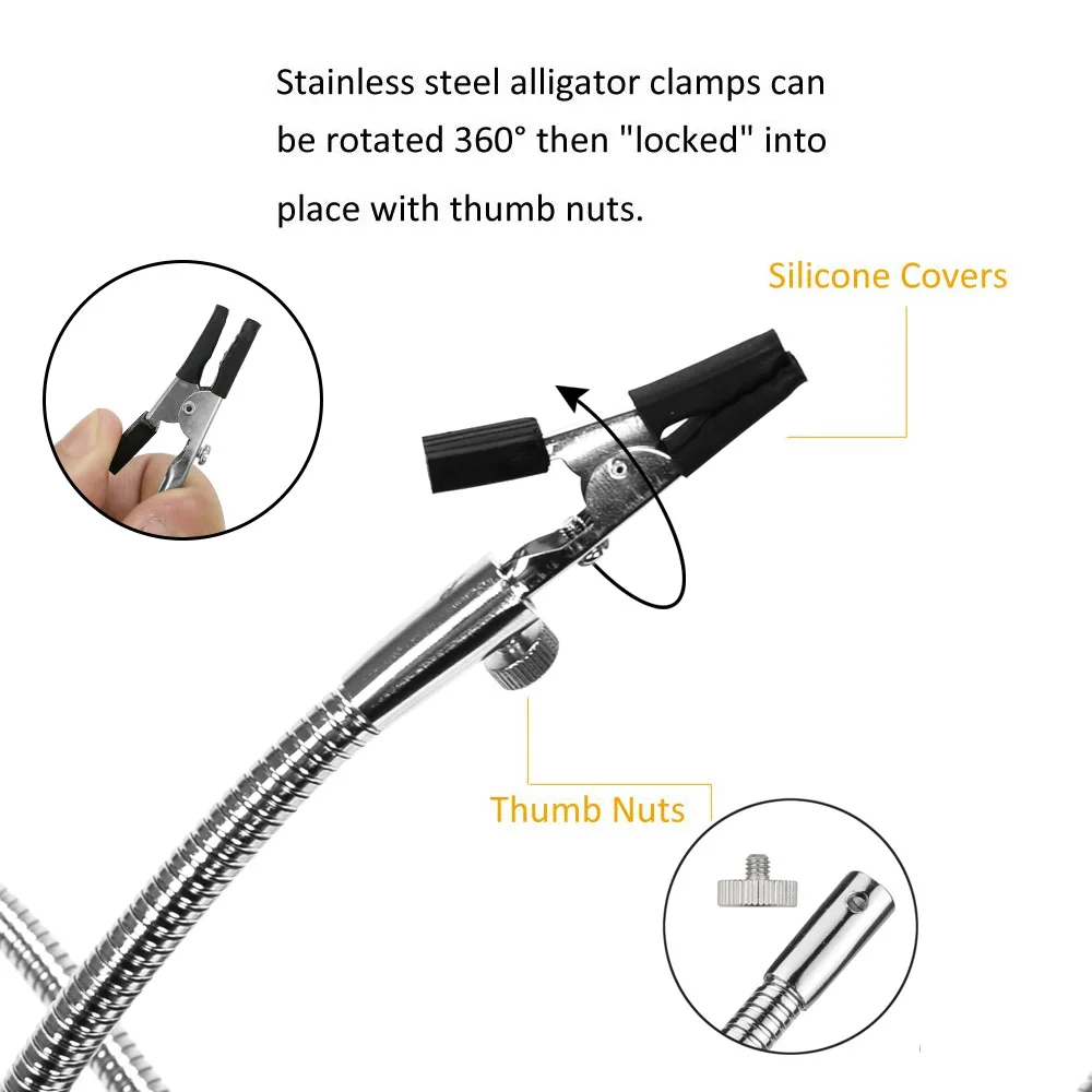 Imagem -02 - Multi Solda Ajudando Mão Desk Clamp Pcb Jacaré Clip Terceira Mão Ferramenta Solda Station Holder For Welding Repair