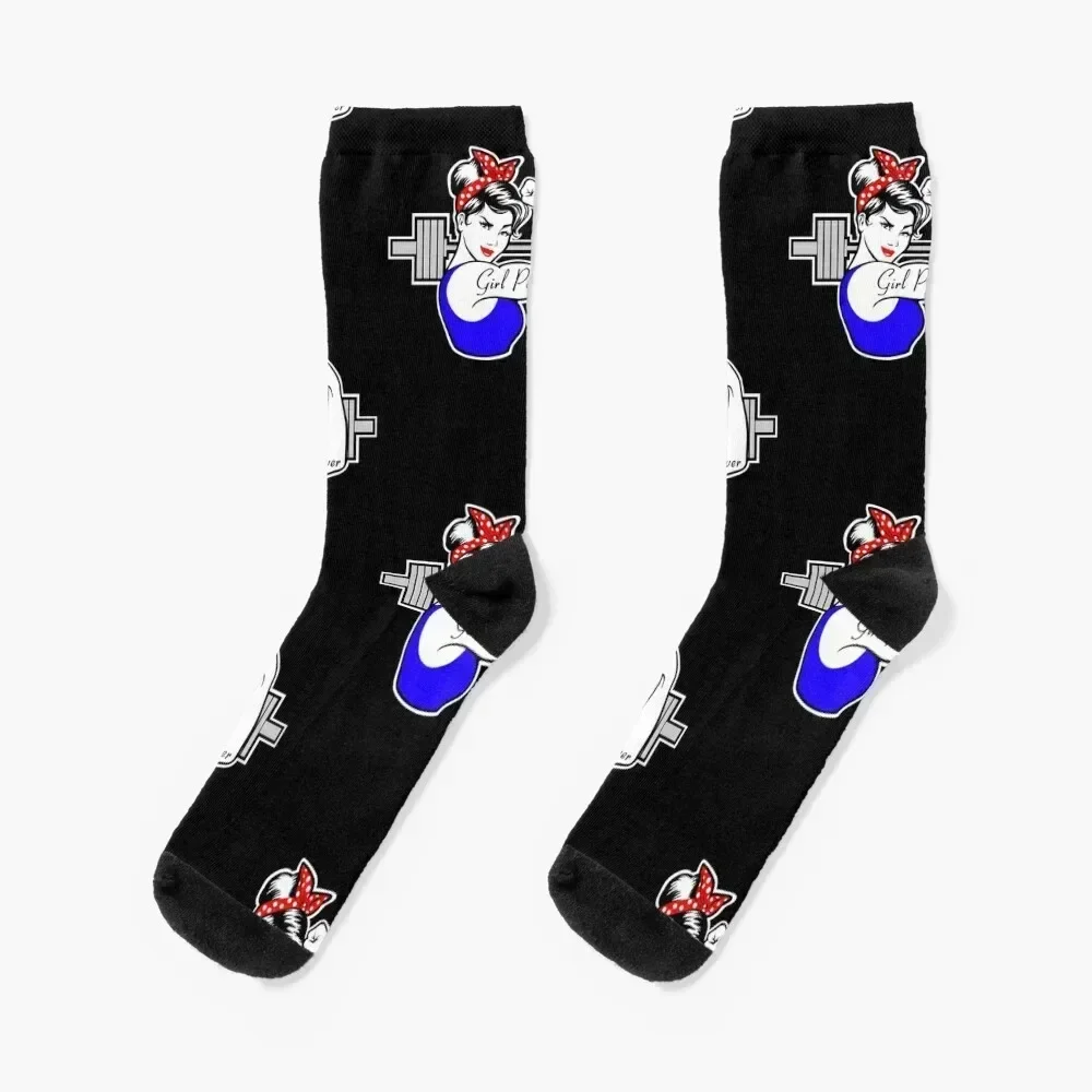 Strong Girl Socks football colored sports stockings set Men Socks Luxury Brand Women's