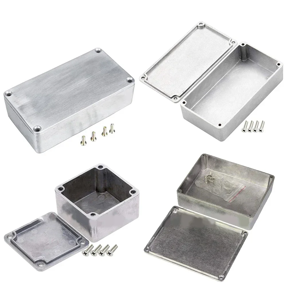 1pc Aluminum Case Stomp Box Effects Pedal Guitar Case 1590LB 1590XX 125B 1590DD For Guitar Effects Aluminum Box Die-cast Shell