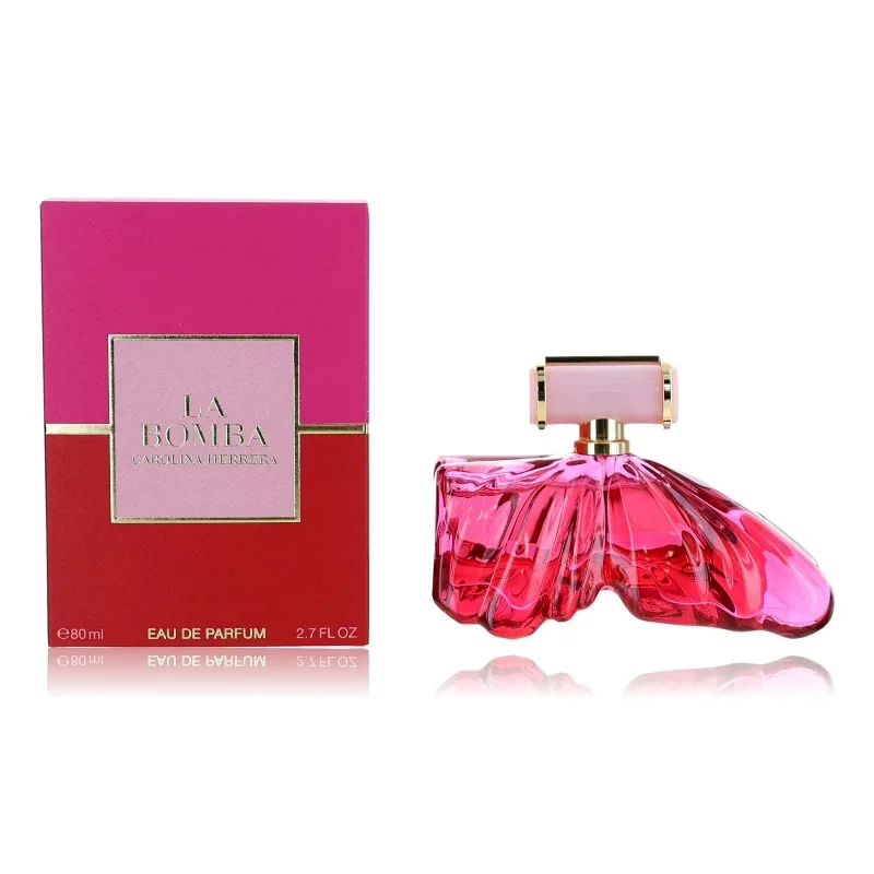 Carolina Herrera La Bomba Eau de Parfum Spray 80 ML, Perfume Floral Oriental Duradero con Feromonas, Colonia 2.7 Oz, Perfumes Originales