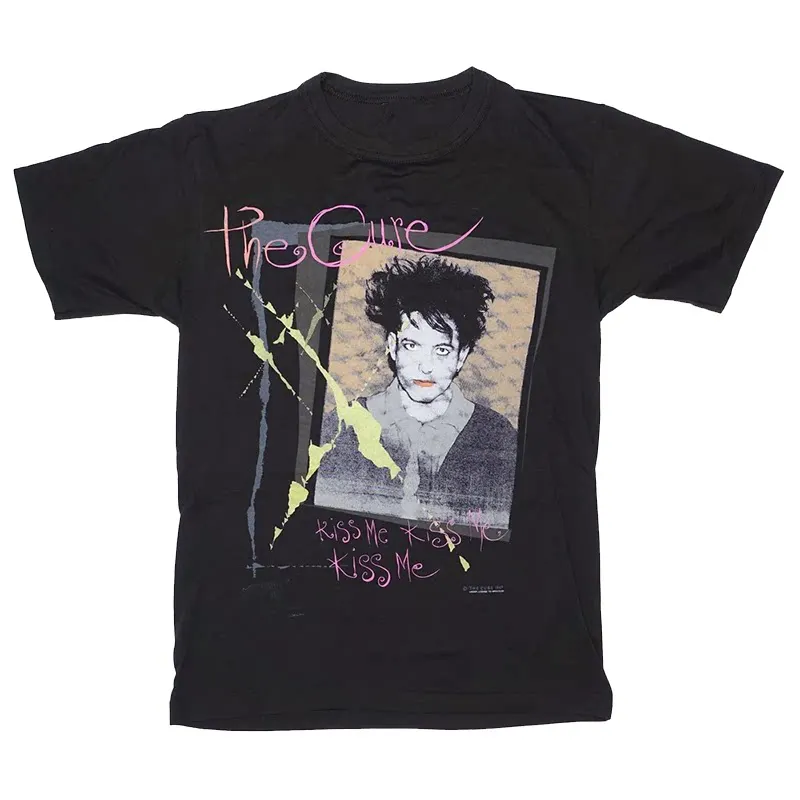 New Summer The Cure Band's Rock-punk Style American Retro Vintage Loose Short-sleeved Pure Cotton Straight-cut T-shirt