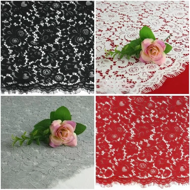 

High Quality and Fashionable Owl Pattern Hollow Eyelashes Lace Fabric Handmade Clothing Dress Background Decoration Accessories