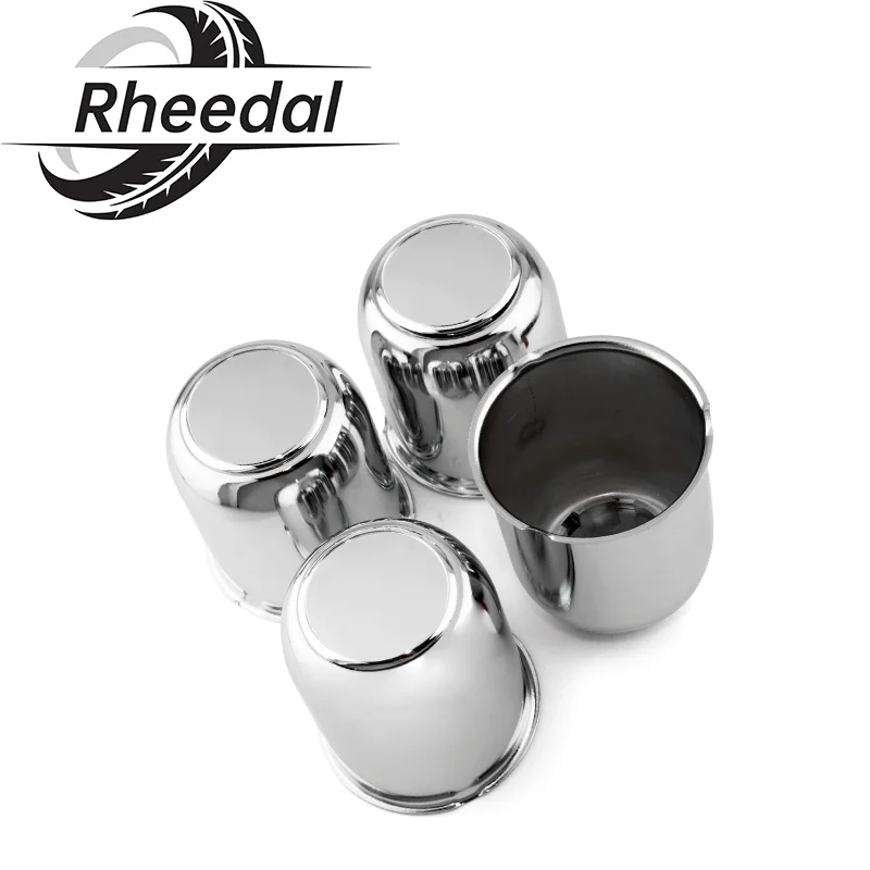 

Rheedal 2/4PCS 81mm/3.19" Hub 92mm/3.62mm H Carbon PUSH-THRU HUB CENTER CAP Fit 3.19" trailer/truck rims center bore 3.62" tall