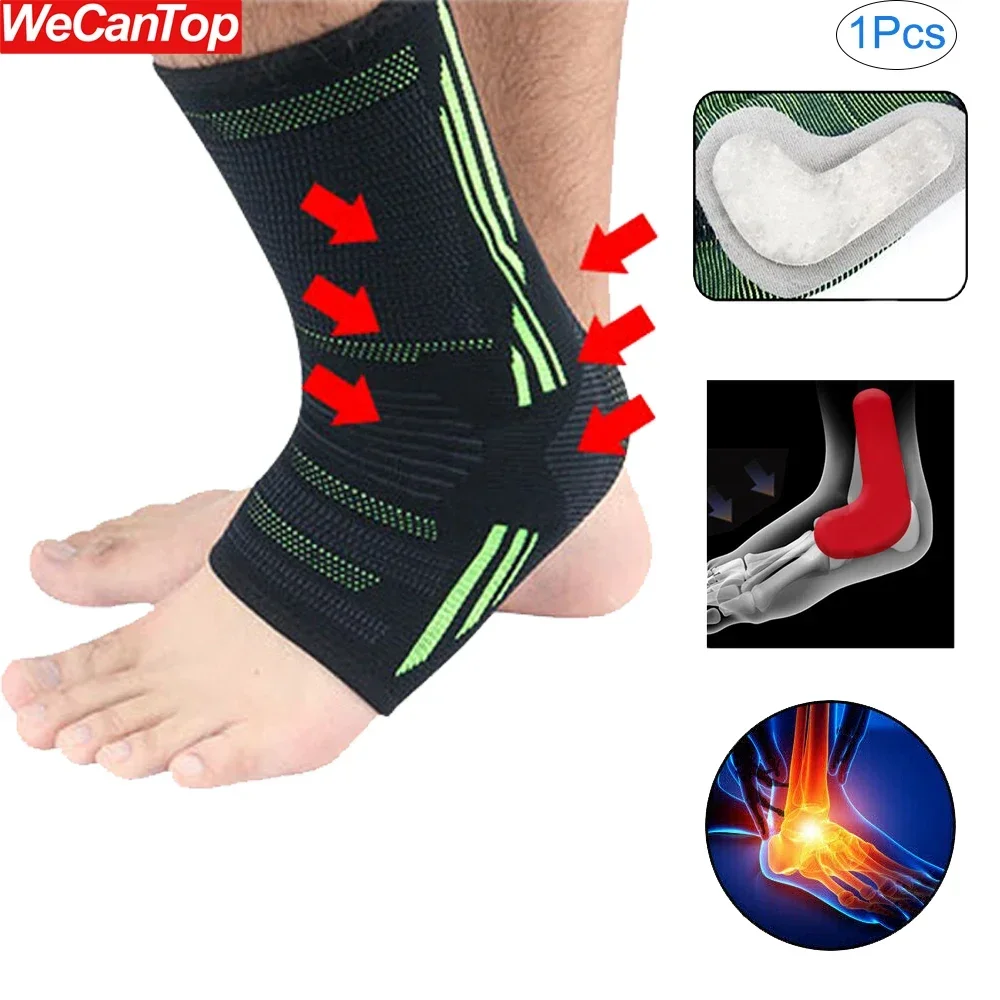 1Pcs Ankle Support Brace Elasticity Running Sports Safety Pressurized Basketball Ankle Protective Anti Ankle Sprains Foot Cover