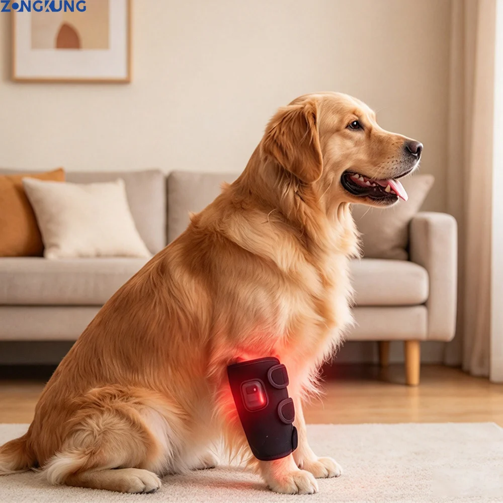 Pet Red Light Therapy Leg Wrap for Dog&Cat Joint Care Brace 660nm&850nm Infrared LED Reduced Inflammation,Postoperative Recovery