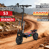 BOYUEDA S3 Electric Scooters Adults 6000W Dual Motor 60V38Ah Hydraulic Braking EScooters 11\