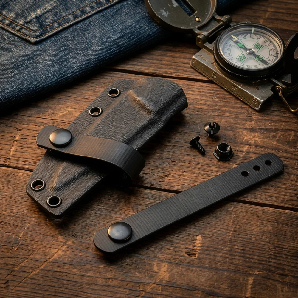 1 PC Knife Sheath IWB Holster with Rubberized Nylon Safety Retainer for Equipment DIY Knife Sheath Modification