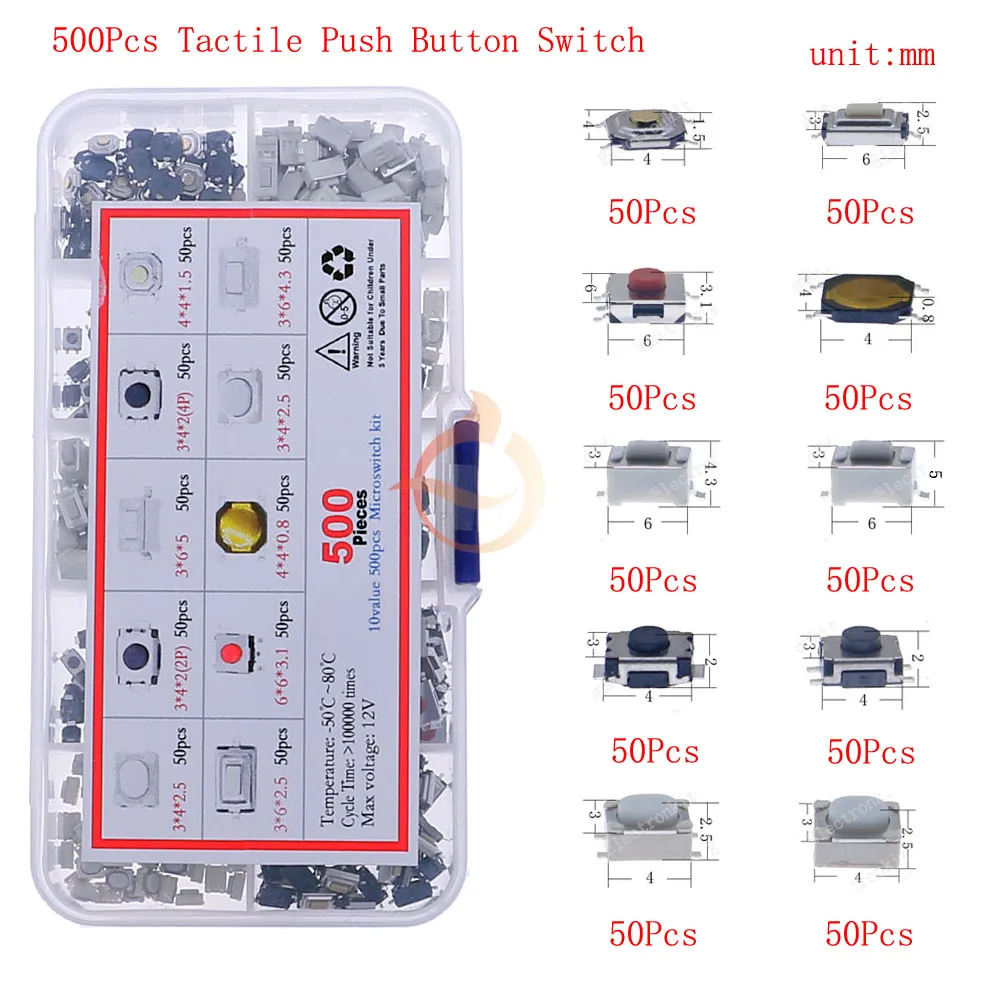 Variant: 500pcs x 10value