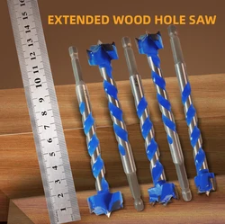 5pcs 16/18/20/22/25mm Forstner Bit Wood Cutter Drill Bit Wooden Hole Saw Woodworking Tool 130mm Extended Hex Drill Bits Set