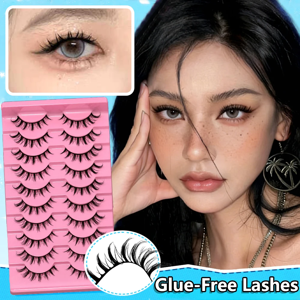 Cosplay ou usage quotidien cils longs réutilisables ailés 3D cils de vison longue durée pas de colle nécessaire faux cils