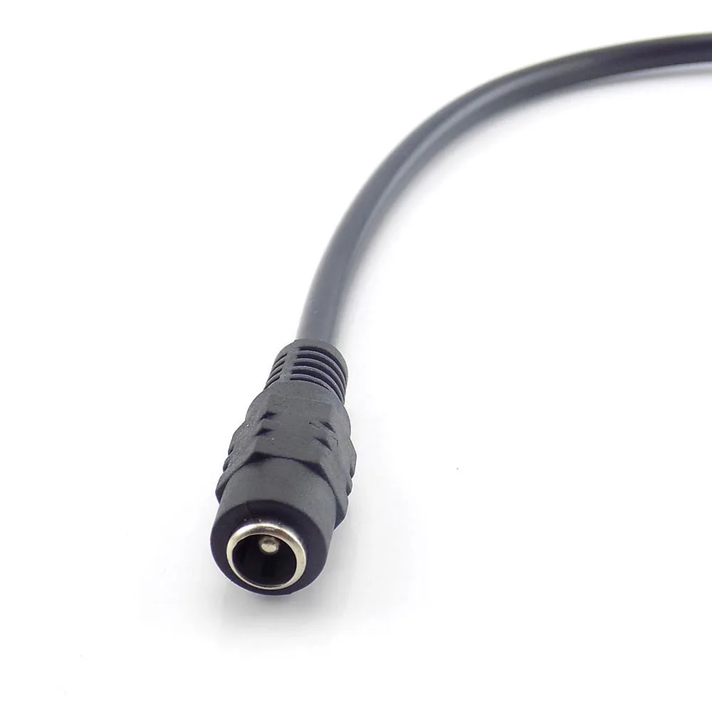 12v DC 1 hembra a 2 conectores macho Cable de enchufe divisor 5,5mmX2,1mm Cable de enchufe de alimentación CC para cámara Cctv vigilancia L19