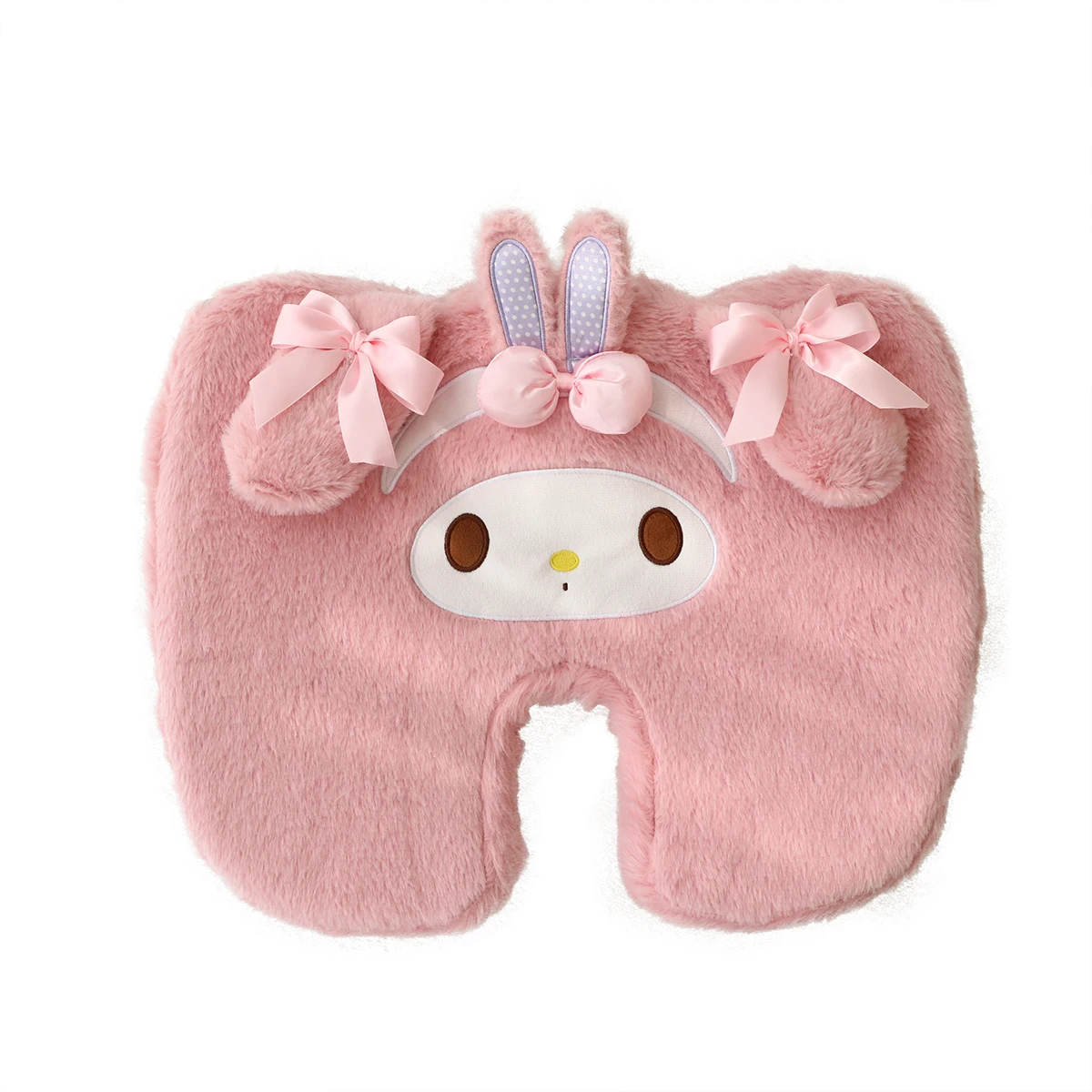 หมอนรองนั่งและพนักพิงหลัง Sanrio My Melody ทำจากผ้าฝ้ายเนื้อนุ่ม ใช้ได้กับเก้าอี้สำนักงาน นุ่มสบาย ซักได้ เหมาะสำหรับเป็นของขวัญ