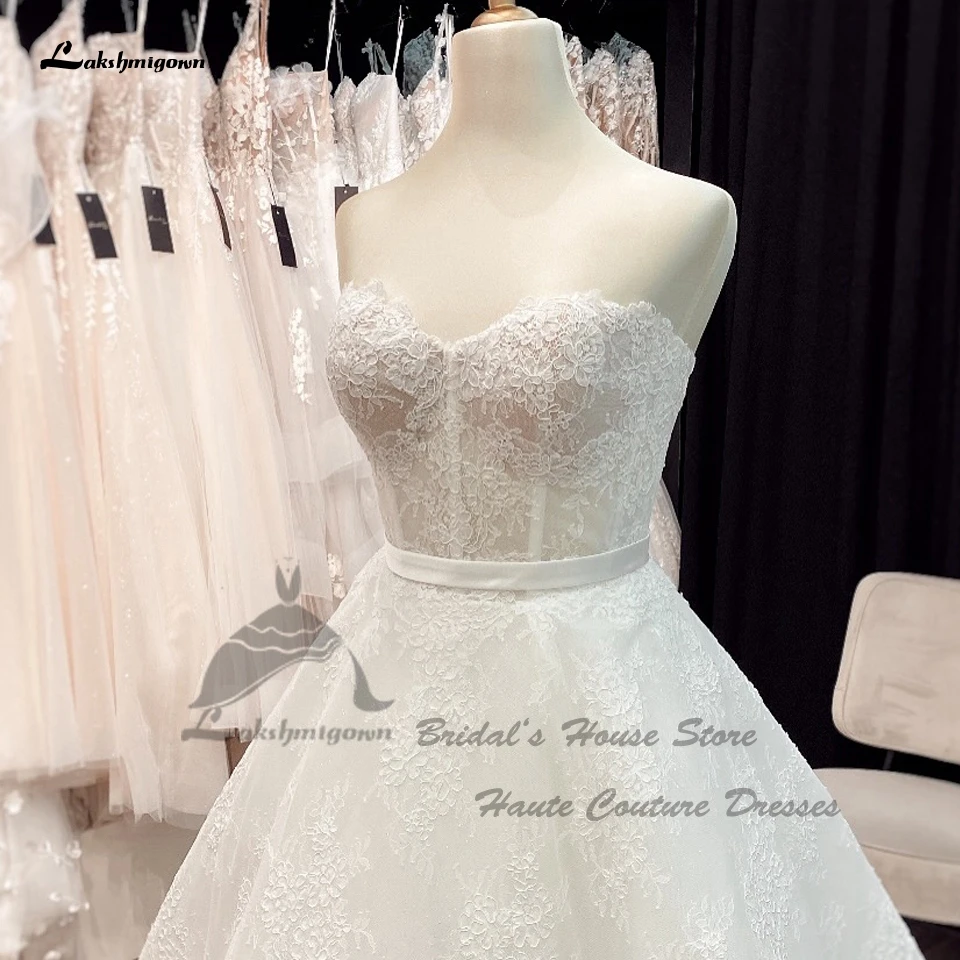 Lakshmigown Luxuriöse Spitzen-Brautkleider für die Braut 2026 Vestidos Elegante Lange Boho-Strand-Brautkleider mit Herzausschnitt Maßanfertigung – Detail 4