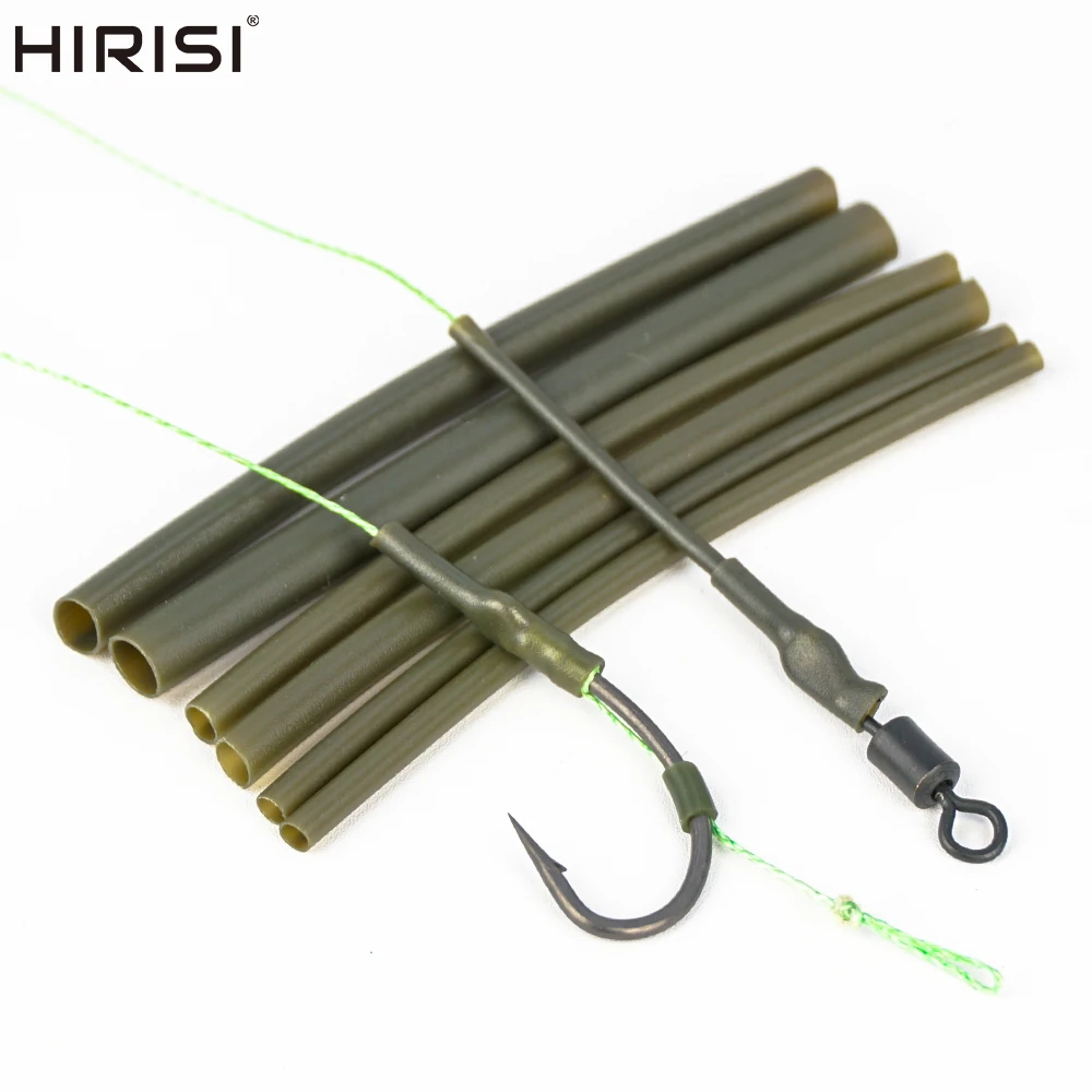 Hirisi 20pcs Carp Fishing Rigs Shrink Tube Heating Shrink Tube Size 1mm 2mm 3mm Carp Fishing Accessories Terminal Tackle AE071