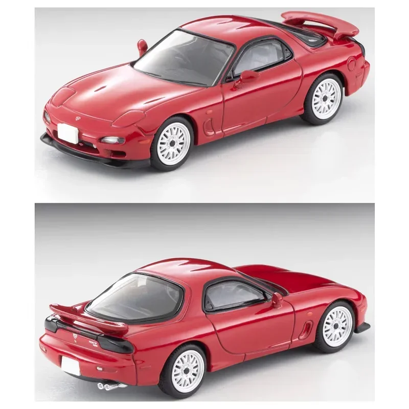 TAKARA TOMY TOMYTEC Tomica 1/64 TLV-N177c Mazda MAZDA RX-7 RS czerwony aluminiowy silnik zabawkowy odlewany metalowy model prezenty