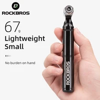 ROCKBROS-bomba de aire portátil para bicicleta de montaña, aleación de aluminio, ultraligera, a prueba de caídas, 130psi
