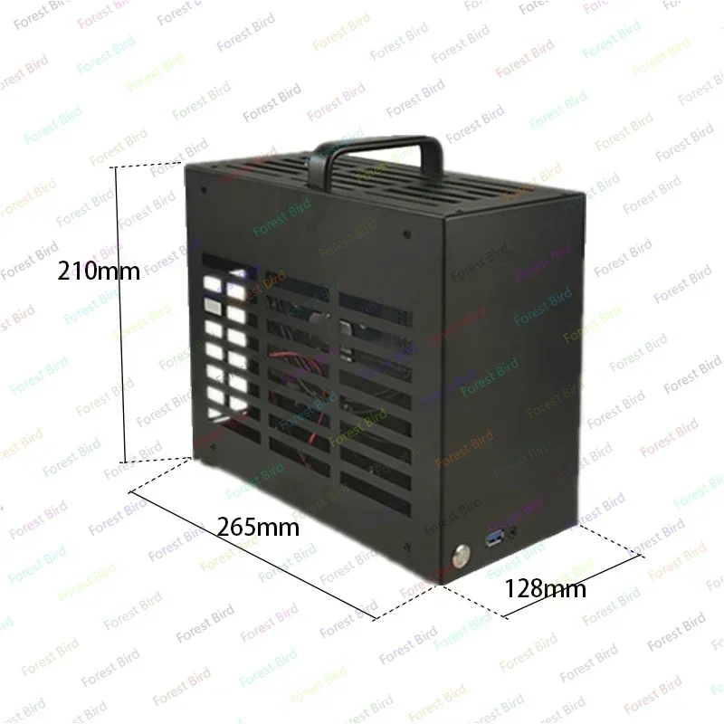 50mm Radiator Support 258mm Graphics Card I7 Independent Display Case D26 A4 Chassis 17*19cm Motherboard Mini ITX Game Computer