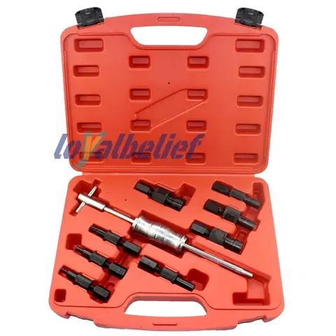 Auto parts 9pc Blind Hole Kit Slide Hammer Pilot Internal Bearing Puller Bearing Extractor Removal Kit Durable Professional Kits