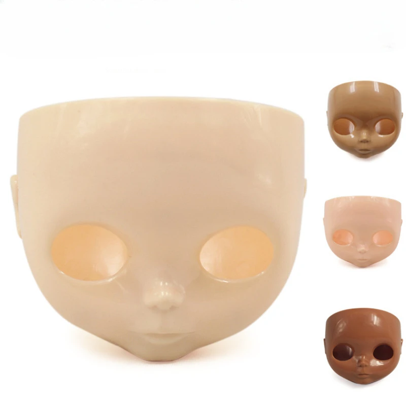 ICY DBS Small Cloth Doll Face Shell Manual DIY Doll Makeup Tools To Practice No Makeup Face Shell Muscle Transparent Muscle