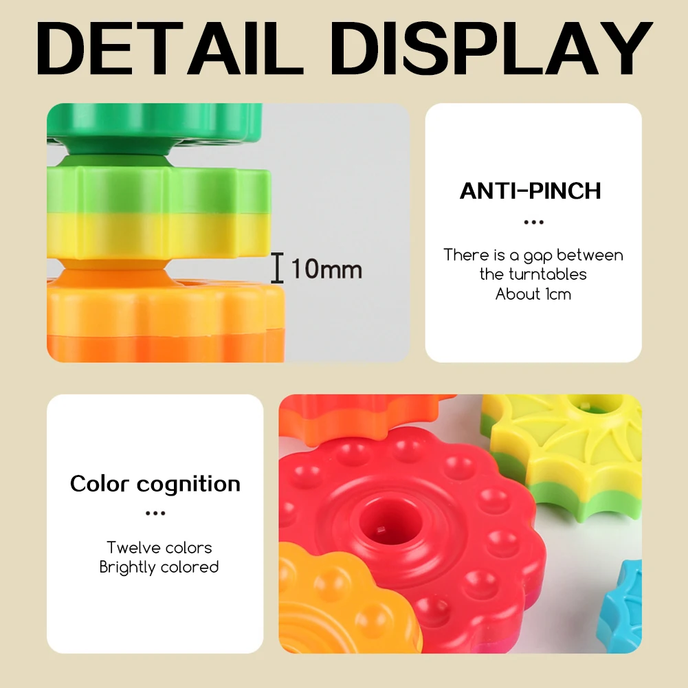 Zabawka Montessori dla maluchów w kształcie tęczy, edukacyjna zabawka sensoryczna, prezent świąteczny dla dzieci na Boże Narodzenie