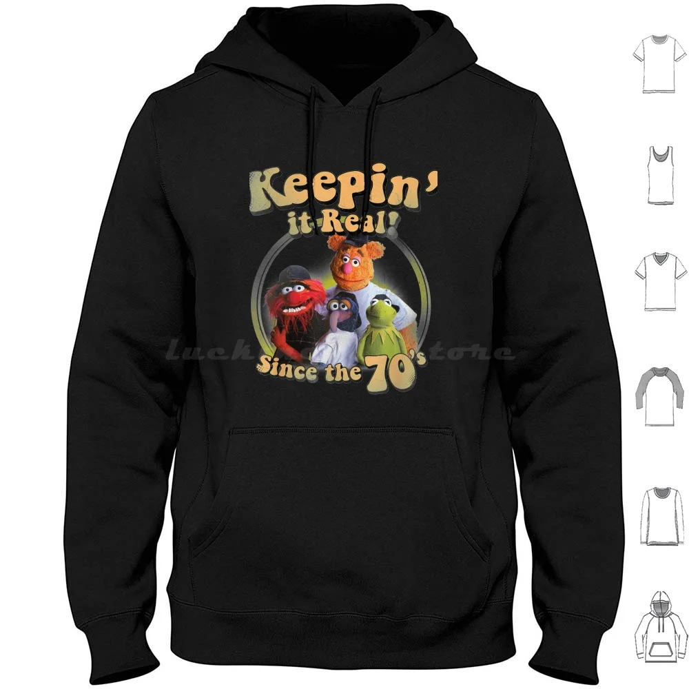 Animal Keepin It Real Since The 70s Hoodies Long Sleeve Animal Drummer The Show Animal Drummer The Show The Pets Drums